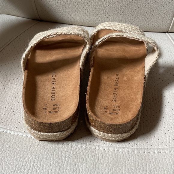 SOUTH BEACH Platform Rope Sandals/Sliders Women's US 7.5 - Picture 3 of 8